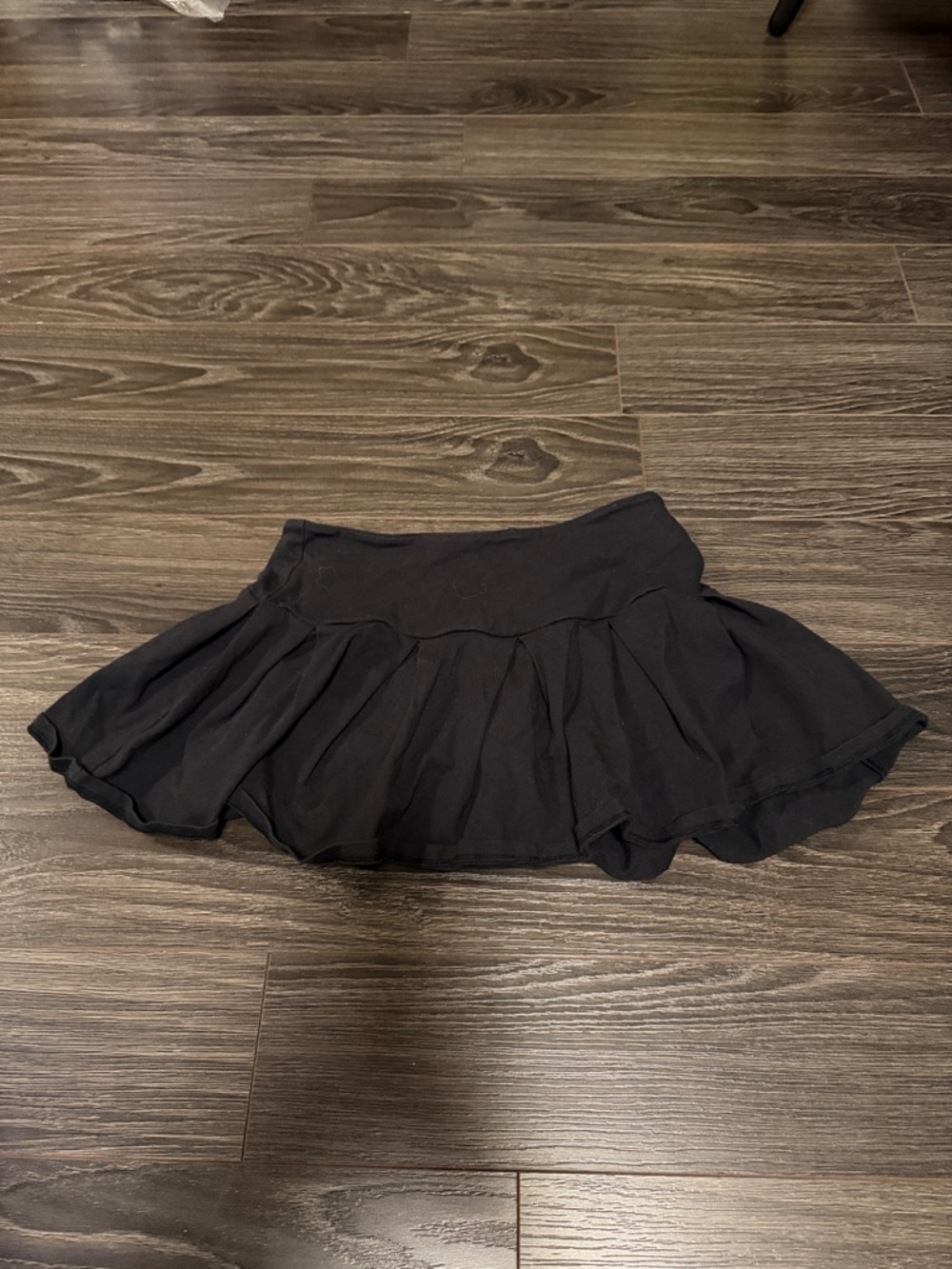 Black Ruffled Mini Skirt - Women's Flared Skirt